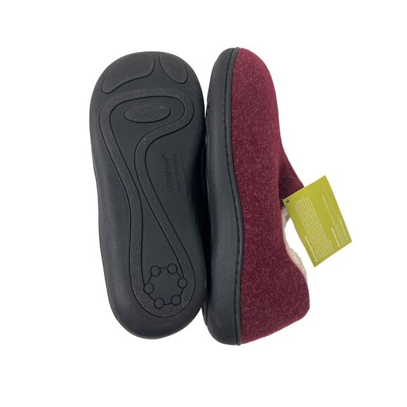 Ultraideas Burgundy Slippers With Memory Foam & Fleece Lining - Picture 4 of 4